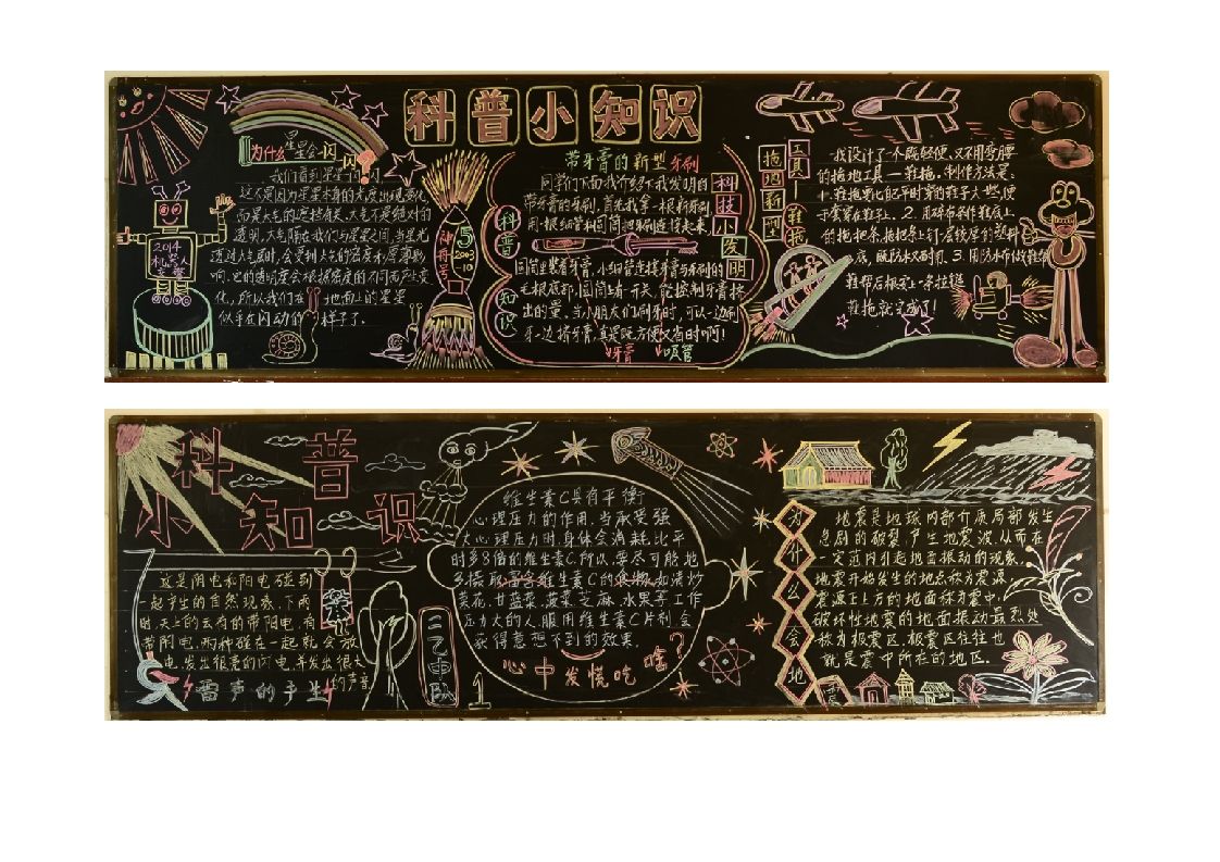 优质科普黑板报设计