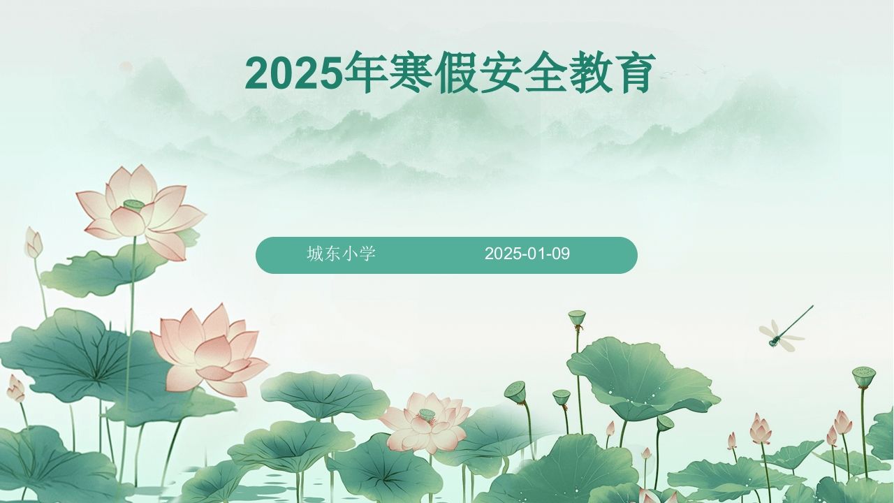 图解2025年寒假安全教育专题课件